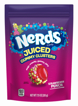 (S6-14) Box - Nerds Juiced Gummy Clusters Sub Bag - 7.15oz(203g) x 6 Units - SugarMarket.ca