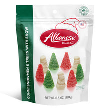 (S8-10) Xmas - Albanese Gummi Gusset Bag - Snowmen & Trees - 6.5oz(184g) x 6 Units
