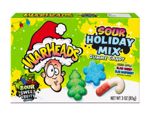 (S8-06) Xmas - Holiday Theater Box Warhead Gummy Assorted 3oz(85g) x 12 Units