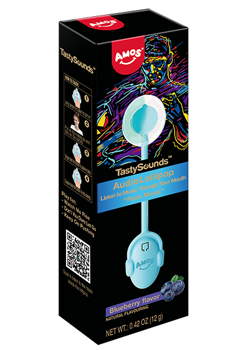 (S6-09) AMOS TASTYSOUNDS ELECTRONIC/DANCE AUDIO LOLLIPOP - BLUEBERRY 12 Units