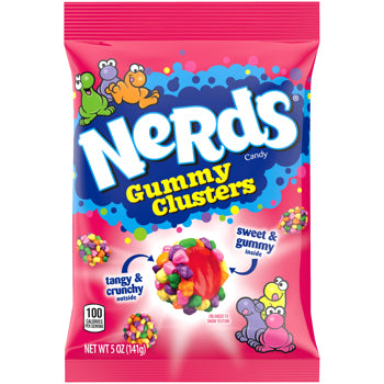 (S1-08) Us - Nerds Gummy clusters - Rainbow Peg Bag 5oz(142g) x 12 units