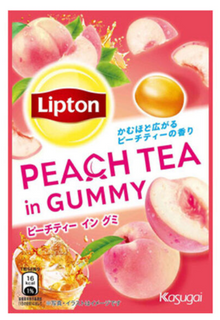 JAPAN - Kasugai - Lipton Peach Tea In gummy 39g  x 12 UNITS