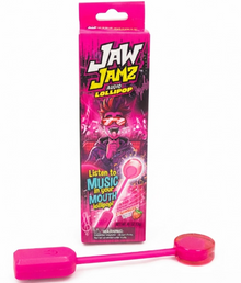 (S6-09) Jaw Jamz - Audio Lollipop - Strawberry 0.46oz (13g) x 12 Units