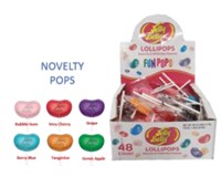 (S1-02) Box - Adams & Brooks Jelly Belly Lollypops .60oz x 48 units