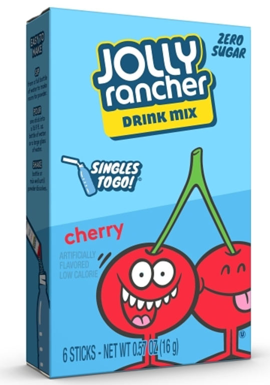 (S5-01) US - Drink Mix - Zero Sugar - Jolly Rancher - Cherry  (6 Pack) x 12 units
