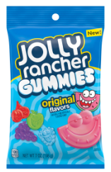 JOLLY RANCHER Gummies Original Flavors Peg Bag, 7 oz (198g) x 12 units