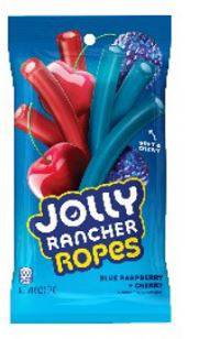 (S6-06) Us - JOLLY RANCHER ROPES - Blue Raspberry & Cherry Peg Bag 6 oz(170g) x 1 Unit
