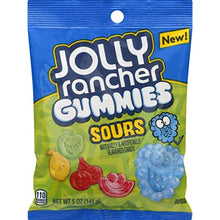 Jolly Rancher Gummies Sour Fruit Flavors Candy -  Peg Bag 5 Oz x12 Units