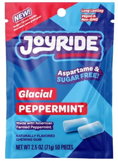 (S7-01) Gum - Us - Joyride - Glacial Peppermint 2.5oz (71g) x 12 pouches