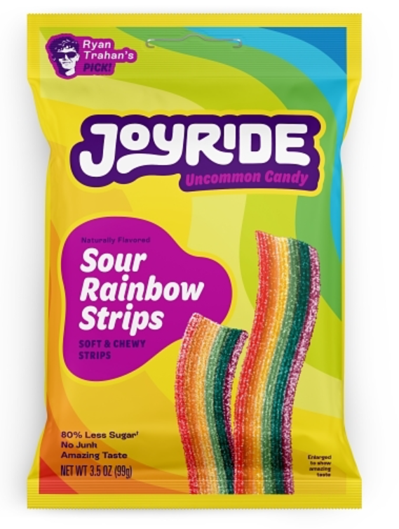 (S7-01) US - Joyride - Sour Rainbow Strips 3.5oz (99g) x 10 Units