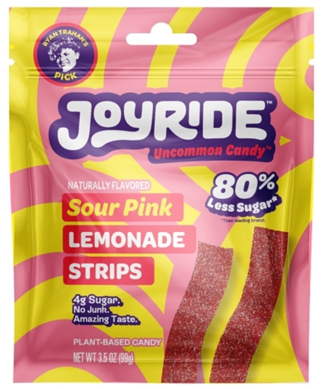 (S1-02) Box - Mexico - Joyride - Sour Pink Lemonade Strips  3.5oz (99g) x 10 pouches