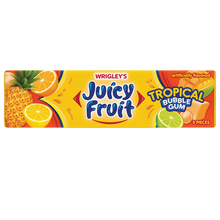 Juicy Fruit Bubble Gum - Tropical Chunk Gum x 18 units