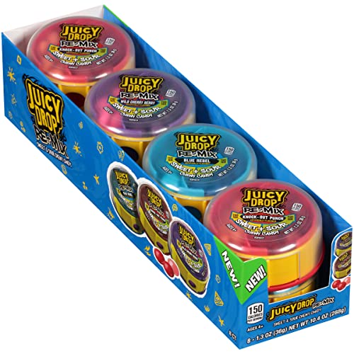 (S1-05) Box - TURKEY - Topps Juicy Drop Re-Mix Sweet & Sour Candy 1.3oz (36g) x 8 units