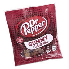 Kenny Soda Bottle Gummy - Dr. Pepper Peg Bag  4.5 oz x 12 units
