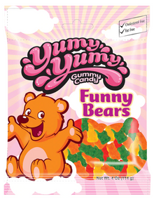 Kervan Yumy Yumy - Funny Bears - Peg 4oz (113g) x 12 units