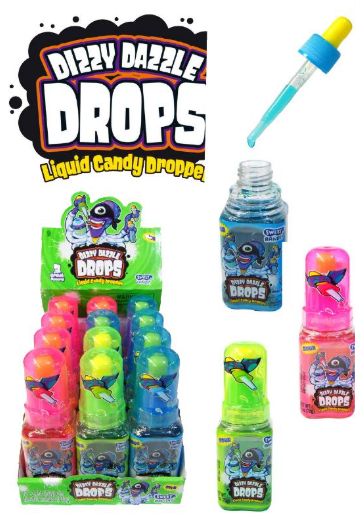 (S1-02)  Kidsmania Dizzy Dazzle Drops 2.47oz(70g) x 12 Units