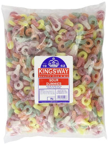 (S2-06) UK Bulk Kingsway Fizzy Sour Dummies x 3 KG
