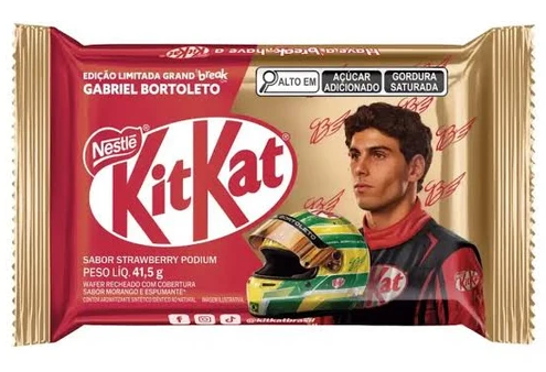 (S3-02) Brazil - 24 UNITS x Kit Kat - Sparkling Strawberry - Podium Gabriel Bortoleto (41.5g)
