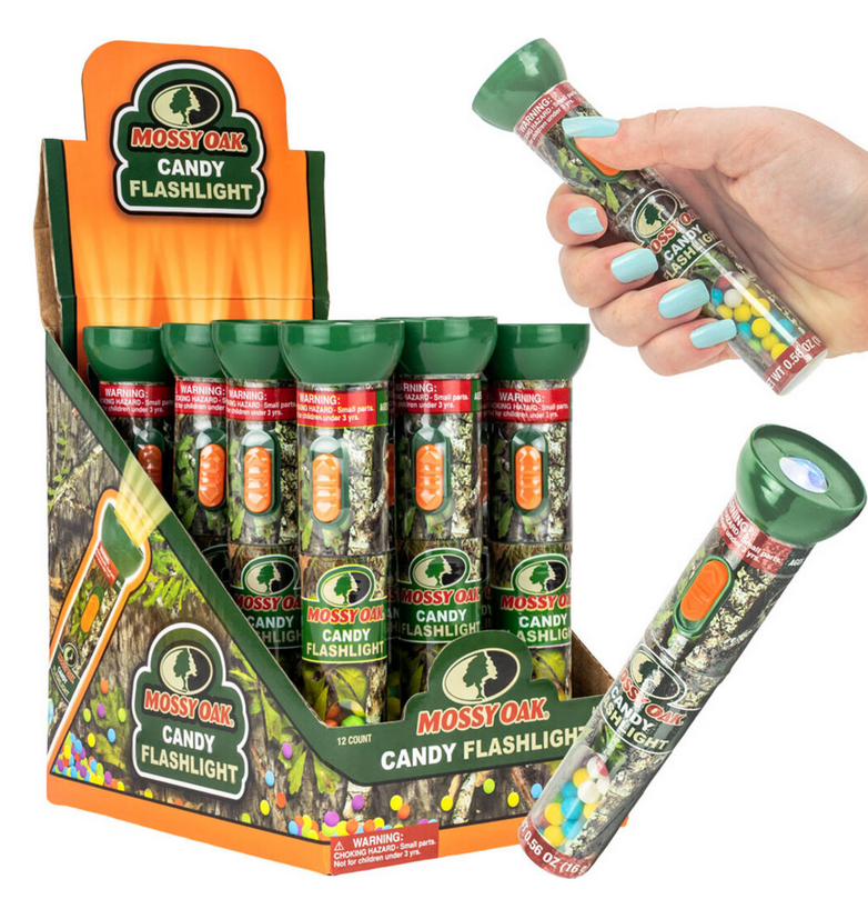 (S1-07) CHINA - KoKo- Mossy Oak Candy Flashlight 0.56 oz x 12 units