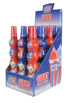 (S1-07) CHINA - 12 UNITS x KoKo Icee Giant Spray Candy 3.72oz