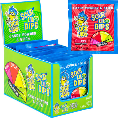 (S1-07) CHINA - KOKO LOCK JAW SOUR Lil Dips  0.31OZ X 36 UNITS