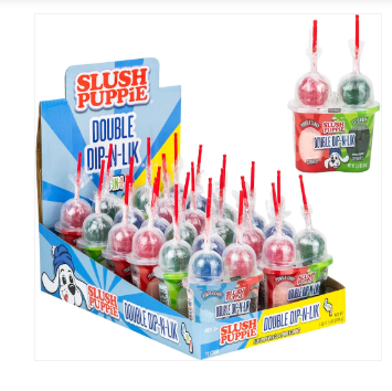 (S1-07) KoKo Slush Puppie DOUBLE Dip-N-Lik  - 2.29oz(65g) x 12 Units