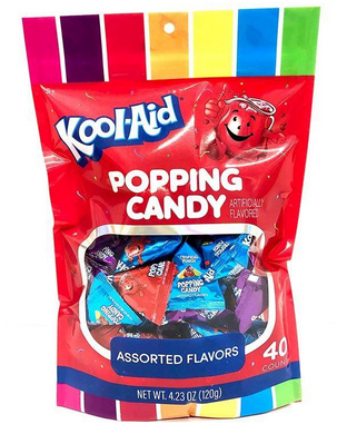 SINGLE - Kool-Aid Popping Candy Gusset Bag 4.23oz (120g) 40-PK x 1 unit