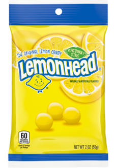 (S6-06) Lemonhead Pocket Packs Peg 2oz (56g) x 12 Units