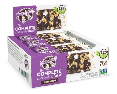 Lenny & Larry's - The Complete Cookiefied Bar - Cookies & Creme 1.59 oz (45g) x 9 units