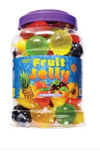 Tub - Liberty Funtasty Squeezable Jelly Candy Assorted Flavors (40pcs) - 63.49oz (1.8kg) x 1 Jar