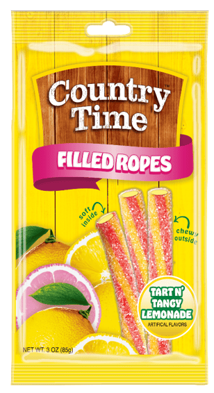 (S6-07) Mexico - Licorice ROPES - COUNTRY TIME LEMONADE - PEG BAG 3oz (99g) x 1 Unit - SugarMarket.ca