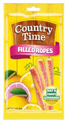 (S6-07) Mexico - Licorice ROPES - COUNTRY TIME LEMONADE - PEG BAG 3oz (99g) x 1 Unit