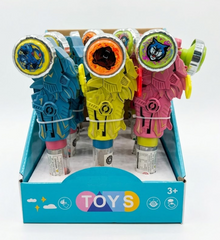 (S9-05) Letime Candy Toy - Light Up Dino Gyro With Hard Candy x 12 units