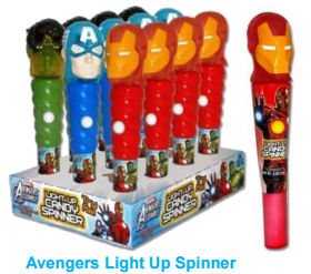 Light Up Spinner - Avengers x 12 units
