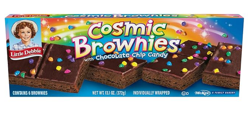 (S2-07) Little Debbie - Cosmic Brownies (6 Brownies) 13.1oz (372g) x 1 Box (Best Before - March 30 or after,2026)