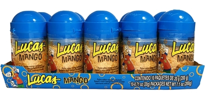 (S1-08) Mexican - Lucas Polvos - Mango 0.71oz (20g) x 10 units