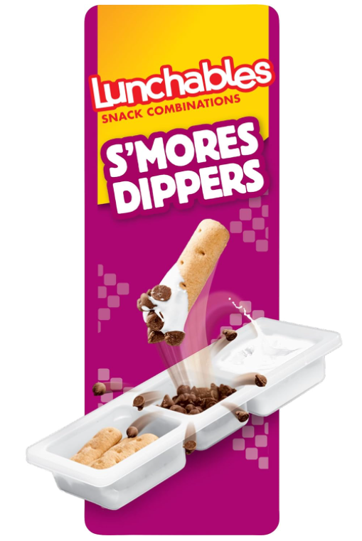 (S6-05)  Bundle - US - Lunchables Smores Dippers with Choco Chip, Marshmallow Creme & Graham Sticks 2.3oz x 06 units
