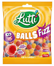 (S6-14) France - LUTTI - Balls Fizz 100g x 15 Units