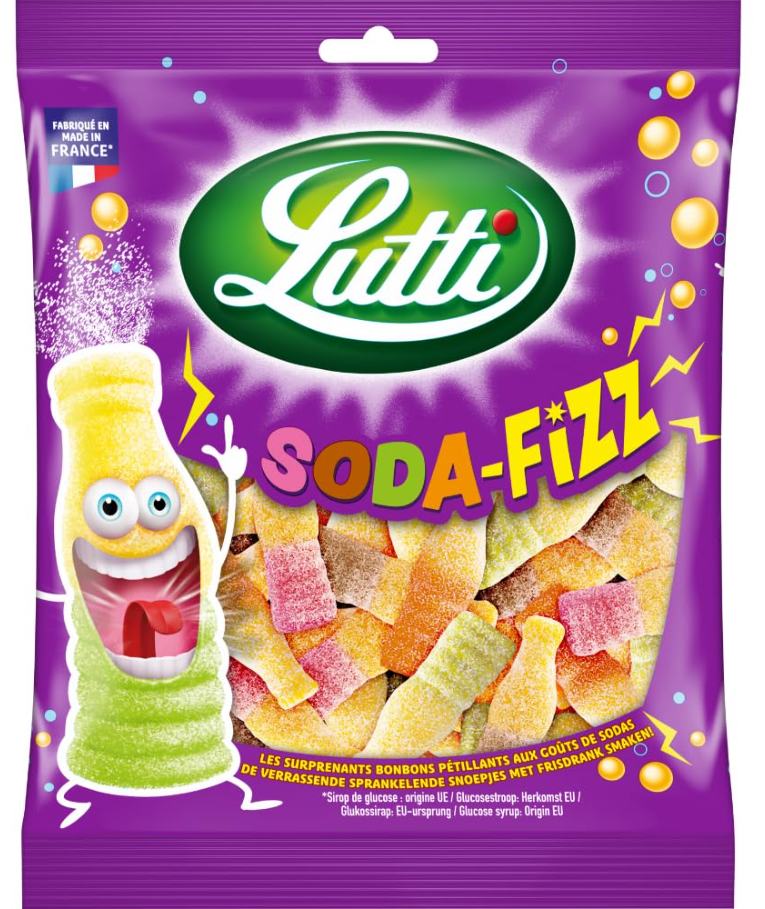 (S6-14) France - LUTTI - Sodafizz 100g x 14 Units