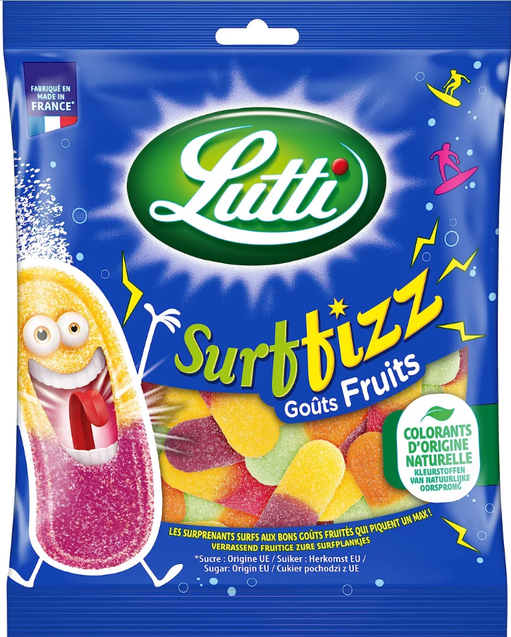 (S6-14) France - LUTTI - Surfizz Fruits 100g x 16 Units