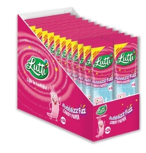(S6-14) LUTTI Candy Paper Bubblizz 15g x 24 Units