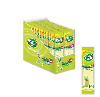 (S6-14) LUTTI Candy Paper Mega Fizz 15g x 24 Units