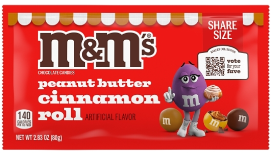 (S2-03) US - M&M - Peanut Butter Cinnamon Roll Share Size 2.83oz (80g) x 24 Units