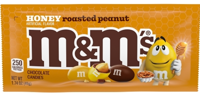 (S2-03) US - M&M - Honey Roasted Peanut 1.74oz (49g) x 24 Units
