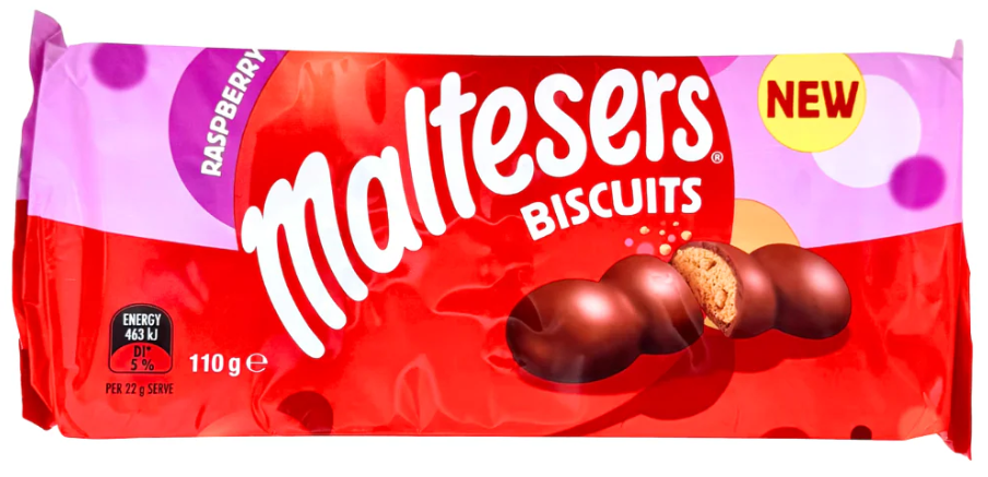 (S7-08) Maltesers Biscuits Raspberry 110g x 14 Units