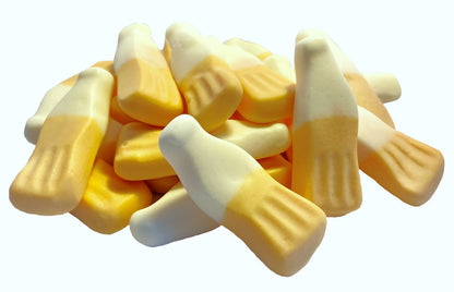 (S1-10) Box - BULK - Huer - Small MANGO Frosty Bottles x 1kg - SugarMarket.ca