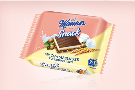 Europ Manner Milk Hazelnut Whole Grain Flakes (MILCH-HASELNUSS) 25g x 36 units