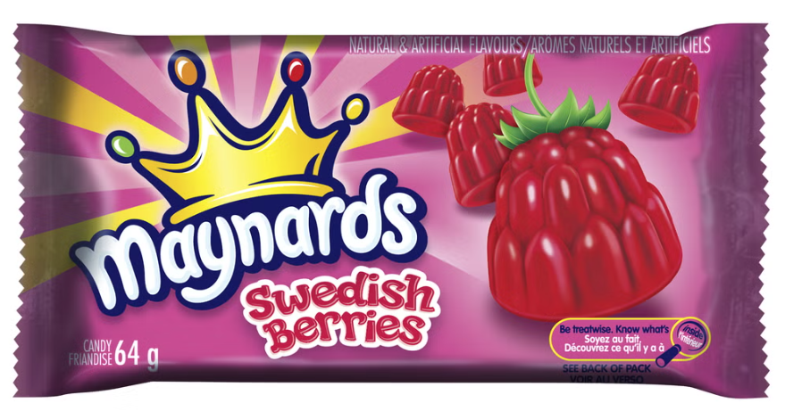 (S1-06) Maynards - Swedish Berries 64g x 18 Units