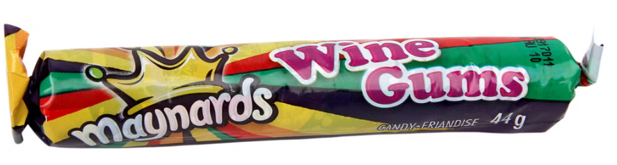 (S1-06) Maynards - Wine Gum Rolls 44g x 18 Units