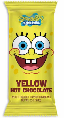 (S8-05) Xmas - SPONGEBOB - YELLOW HOT CHOCOLATE 2.5oz (71g) x 12 Units